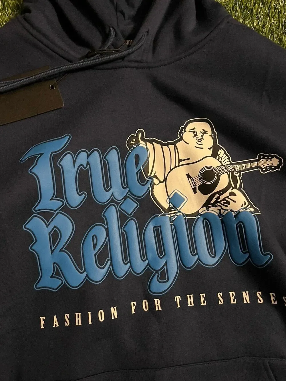 True Religion Buddha Navy Blue Hoodie Men’s Small New With Tags